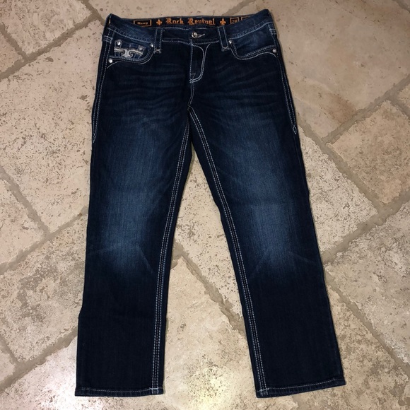 Rock Revival Nancy Easy Crop Jeans size 28 - Picture 3 of 10
